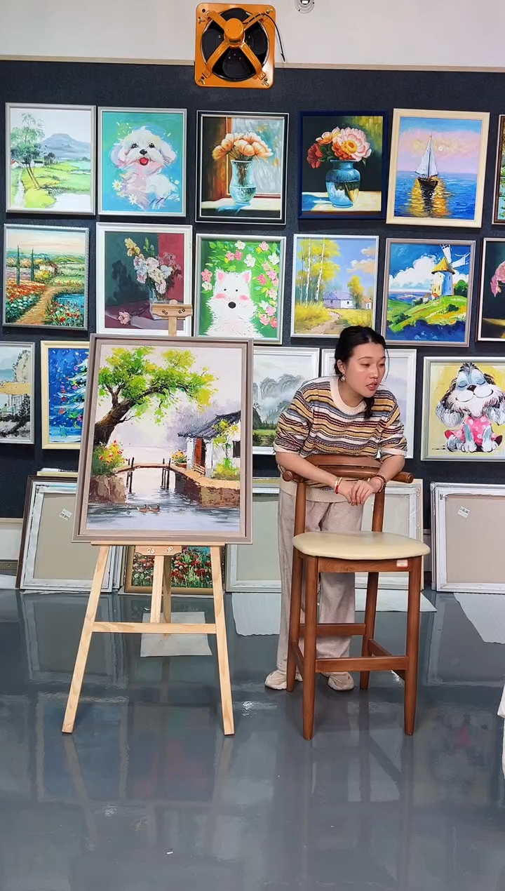 【闪购商品】油画136号 60*80 水乡-手绘油画