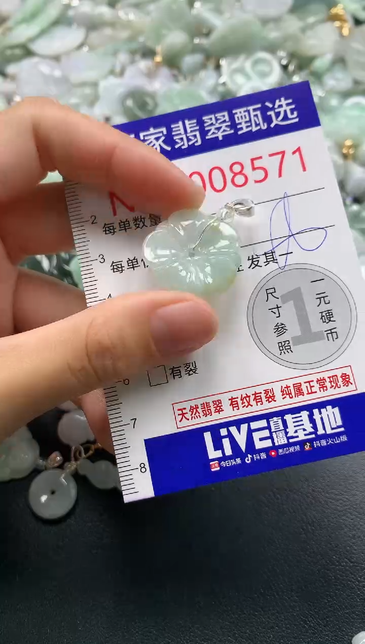 吊坠(不含链)未镶嵌翡翠8571