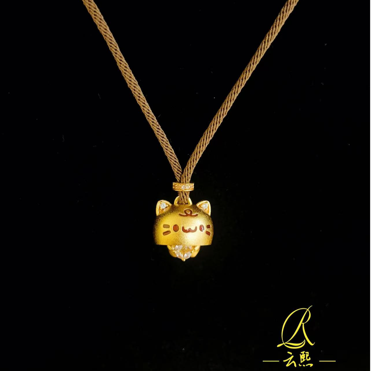 铜合金吊坠 经典躲猫猫吊坠项链 D54