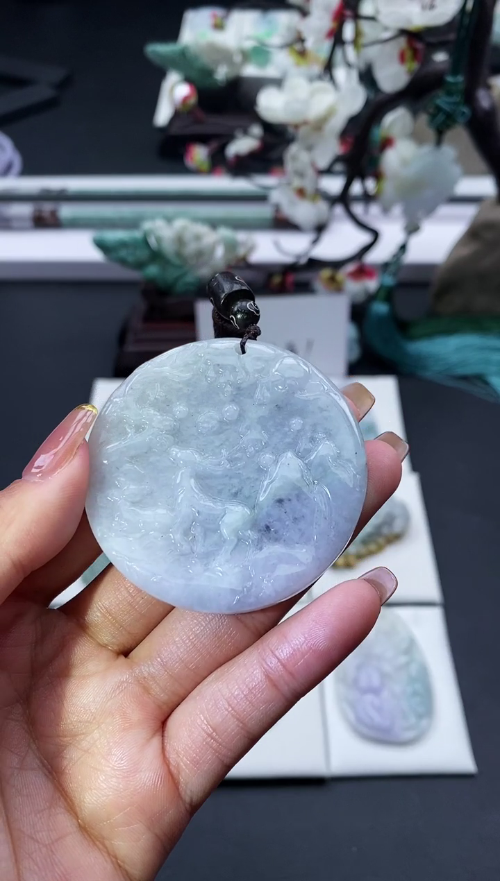 【闪购商品】翡翠颈饰未镶嵌天然缅甸翡翠A货