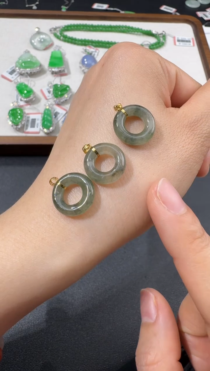 【闪购商品】翡翠颈饰18K金镶嵌S0210-S68-56/18k