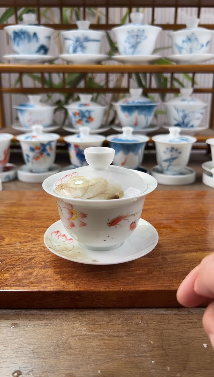 全品红鱼荷花150ml三才