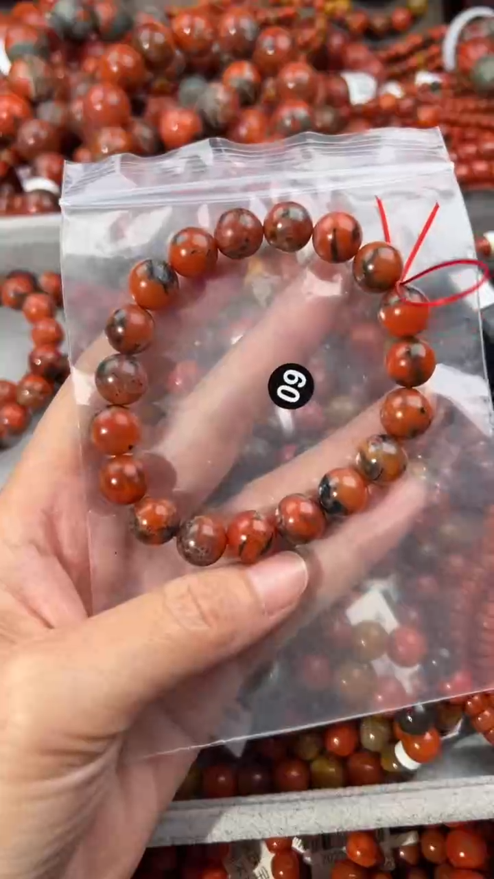南红玛瑙手串未镶嵌10+