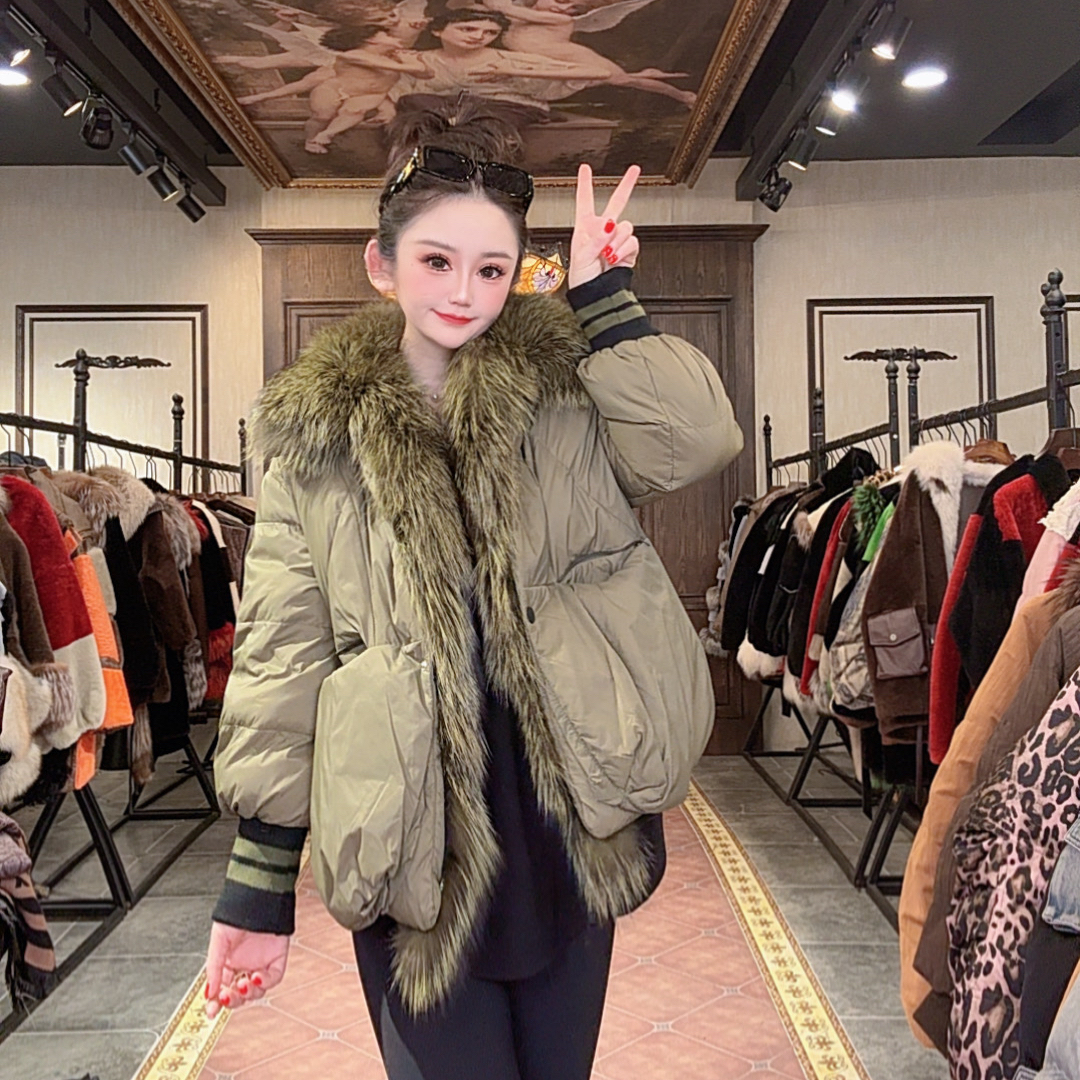 【DCP•Flagship store】211656-BY  2025新款时尚狐狸毛羽绒外套