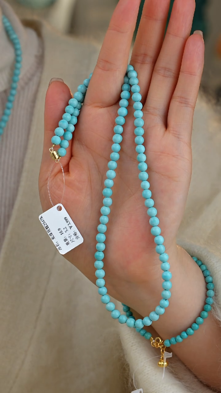 【闪购商品】绿松石项链18K金镶嵌多样性发货