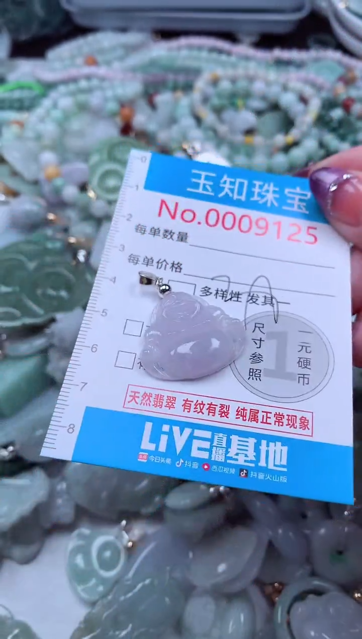 翡翠未镶嵌吊坠(不含链)9125