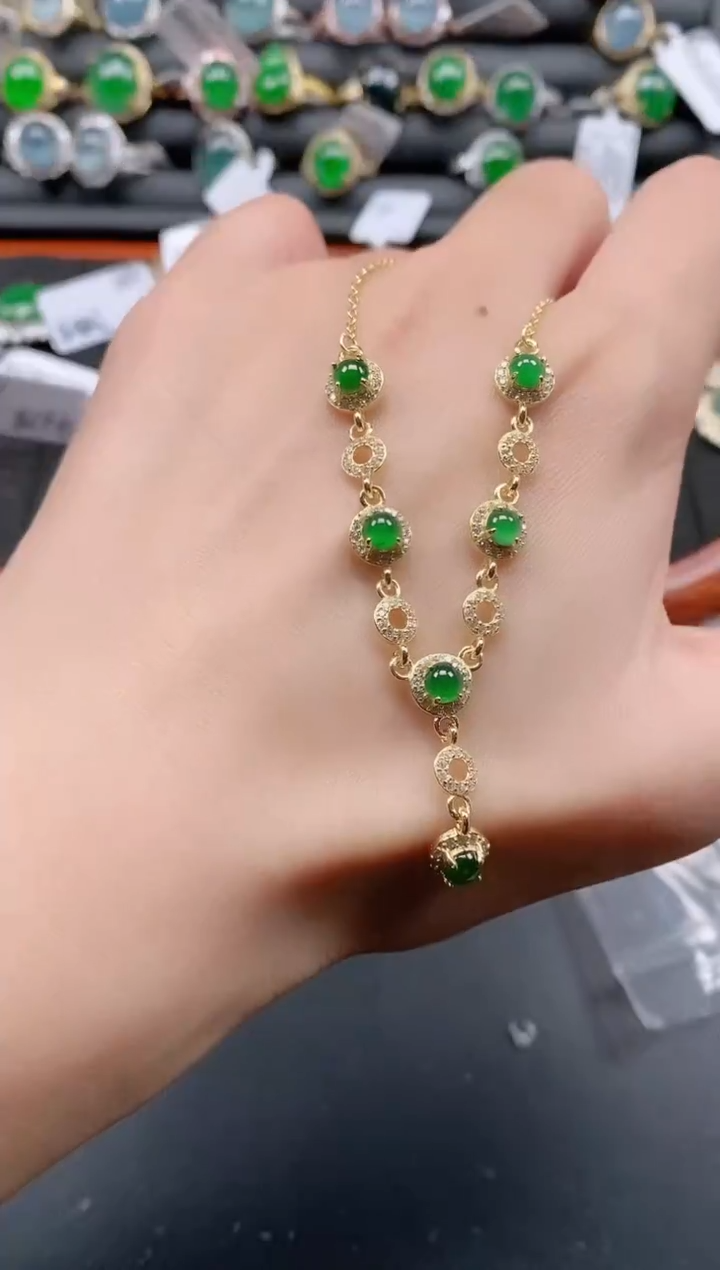 银S925镶嵌戒指翡翠11