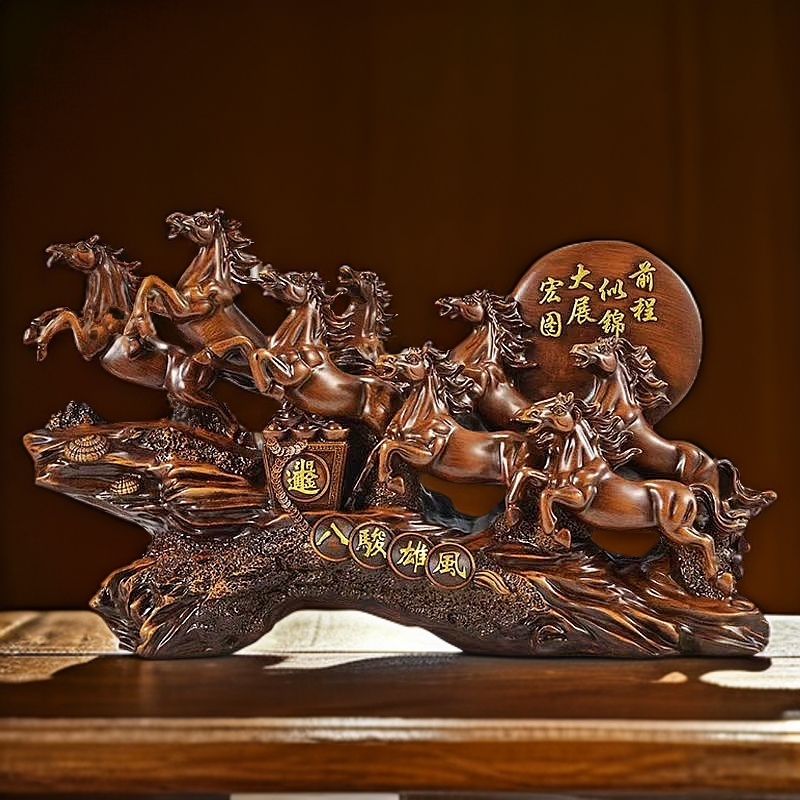 八骏雄风八匹马家居饰品