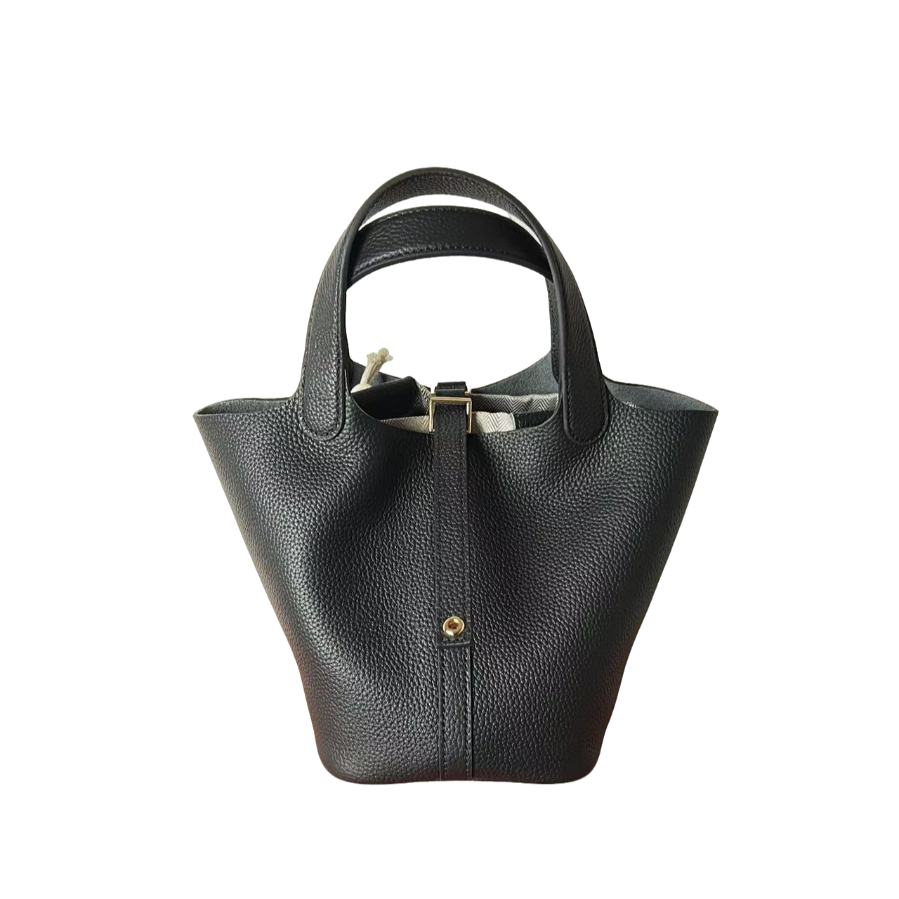 丽华女包【子夜黑菜篮子18*12.5*18】手拎时尚简约