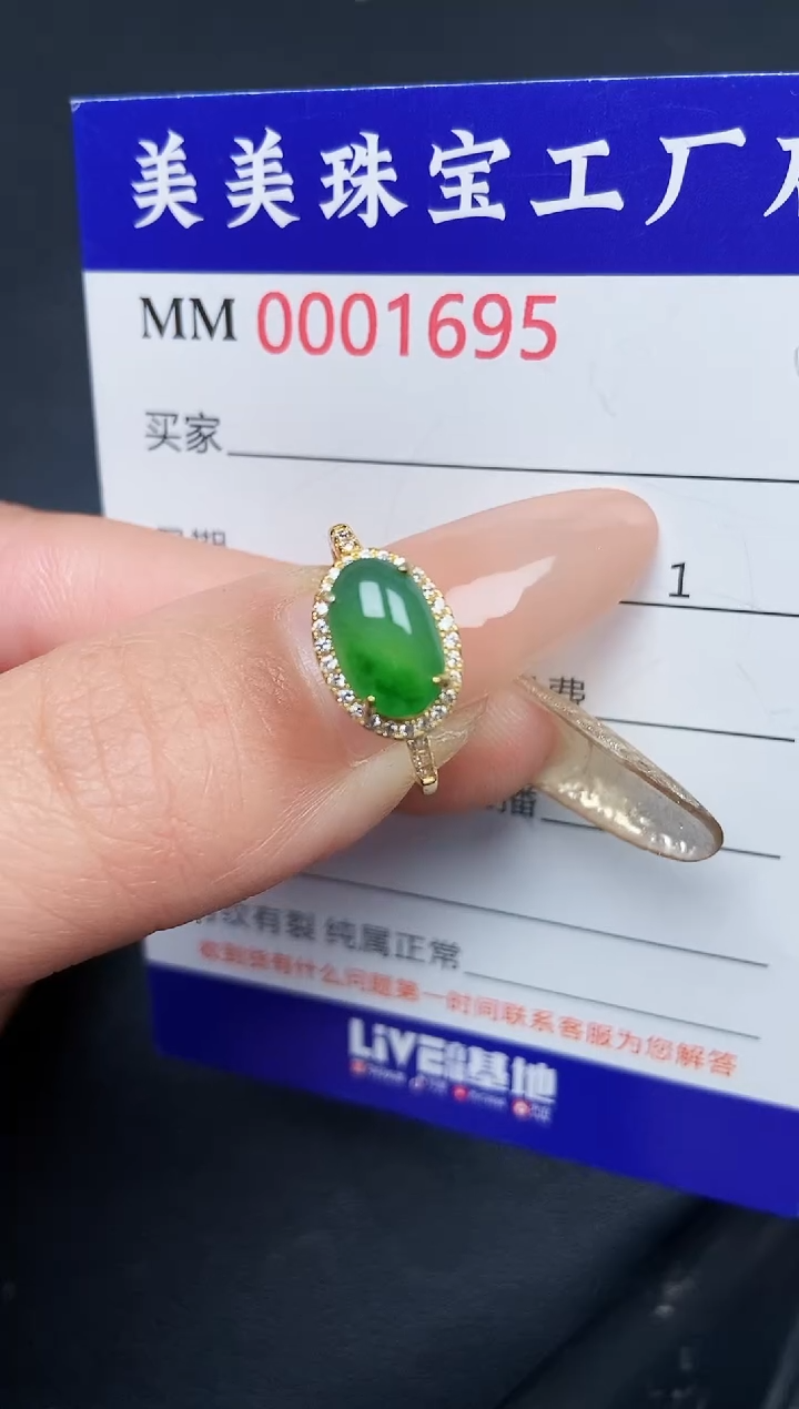 【闪购商品】翡翠颈饰银S925镶嵌1695