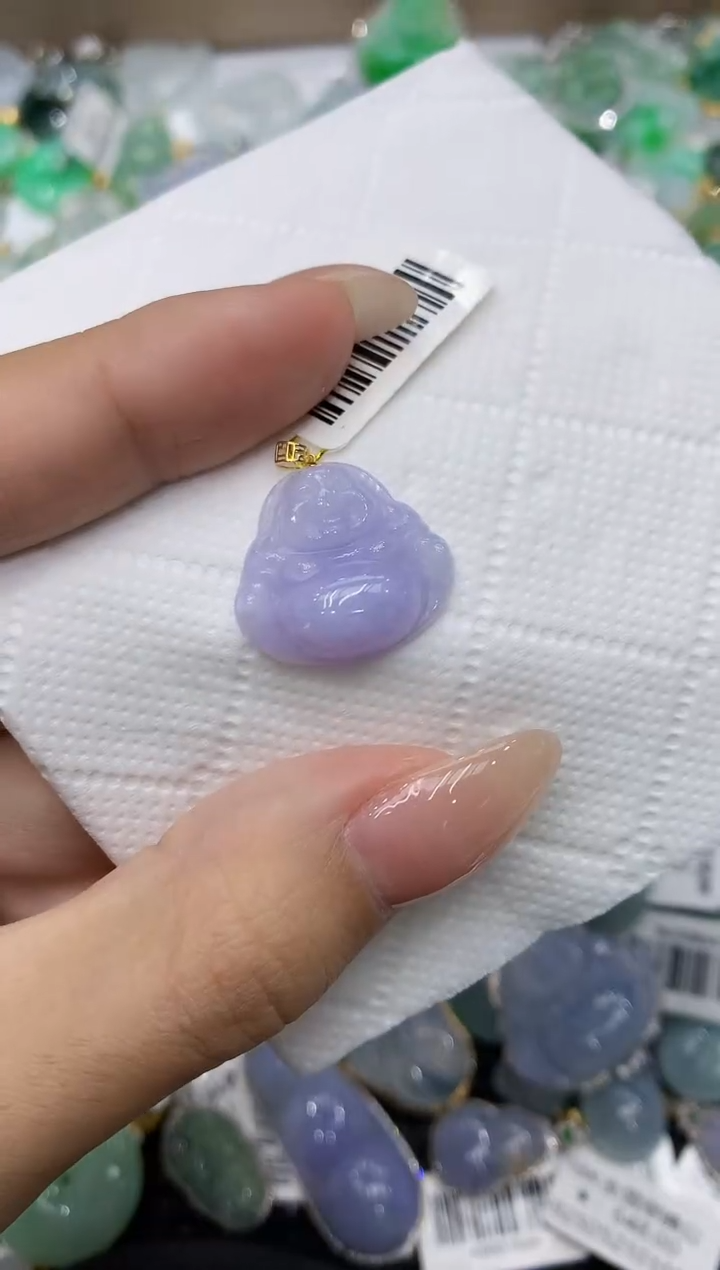 颈饰18K金镶嵌翡翠111111111111