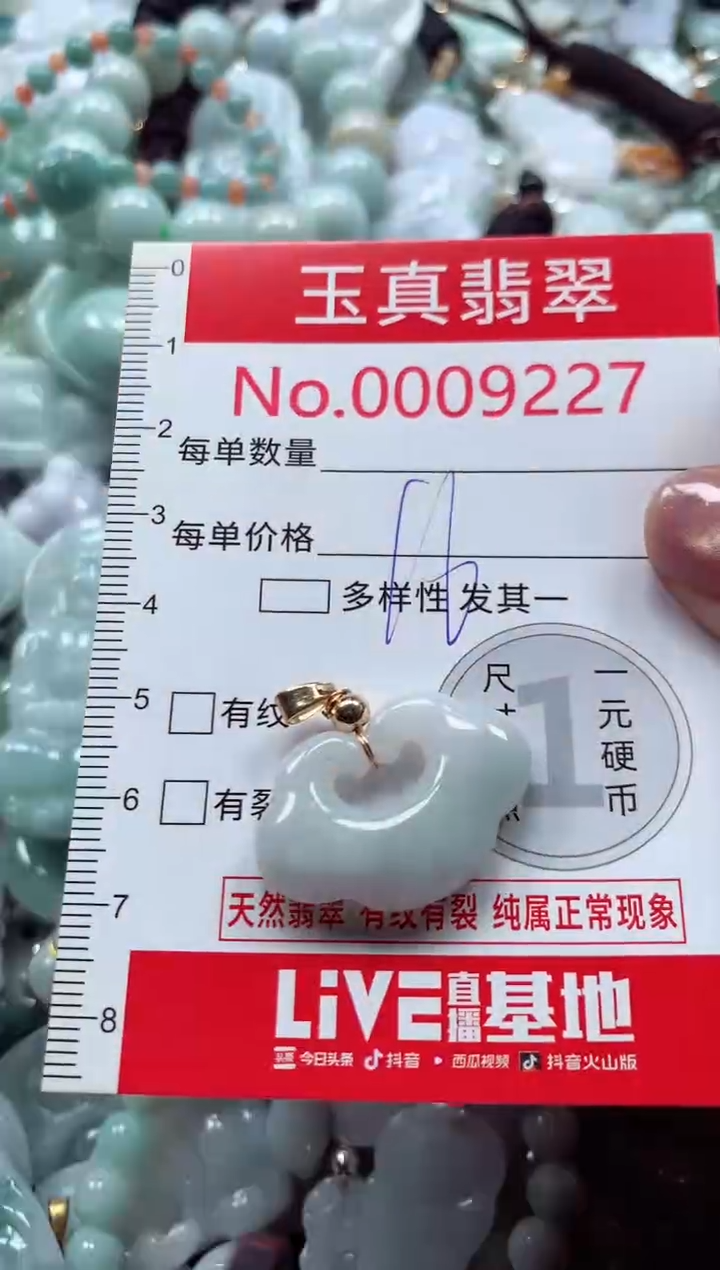 吊坠(不含链)未镶嵌翡翠9227