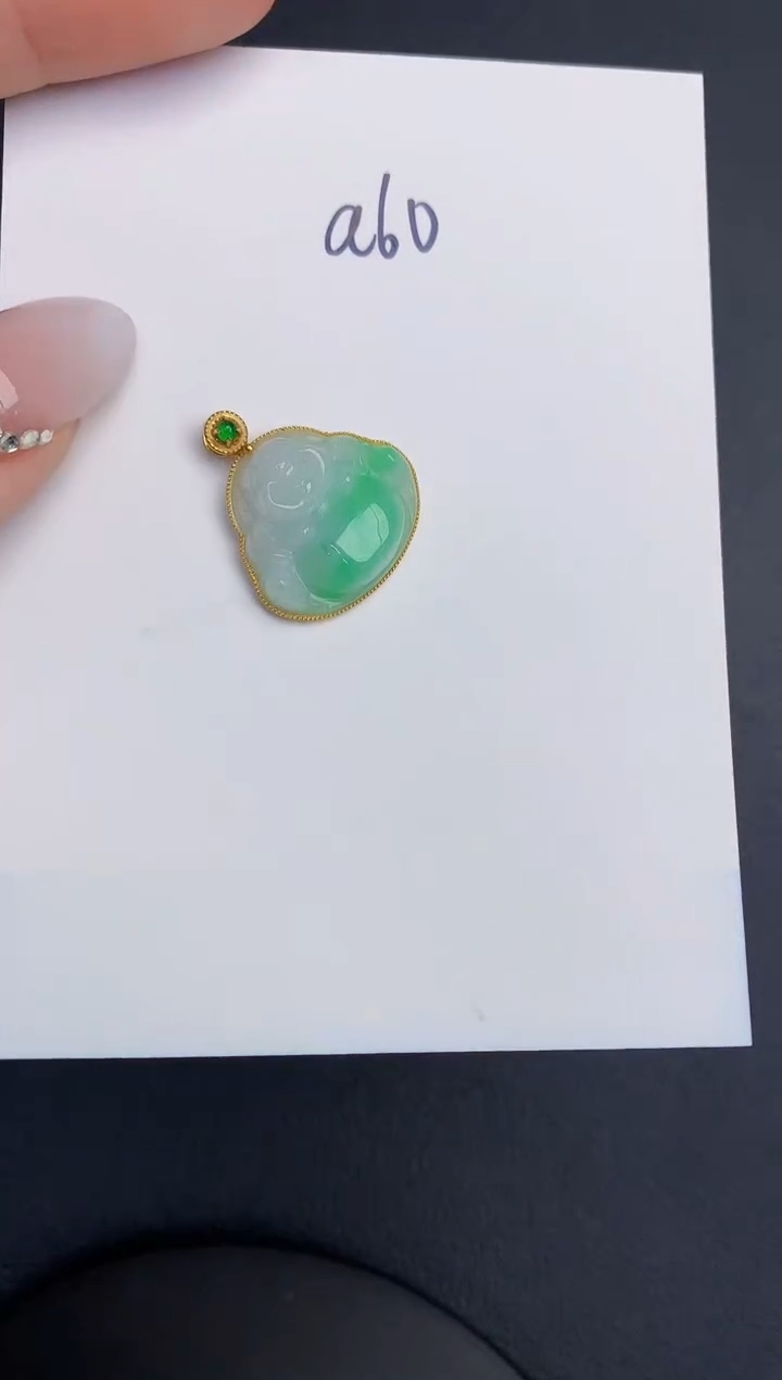 【闪购商品】翡翠颈饰18K金镶嵌000000000000