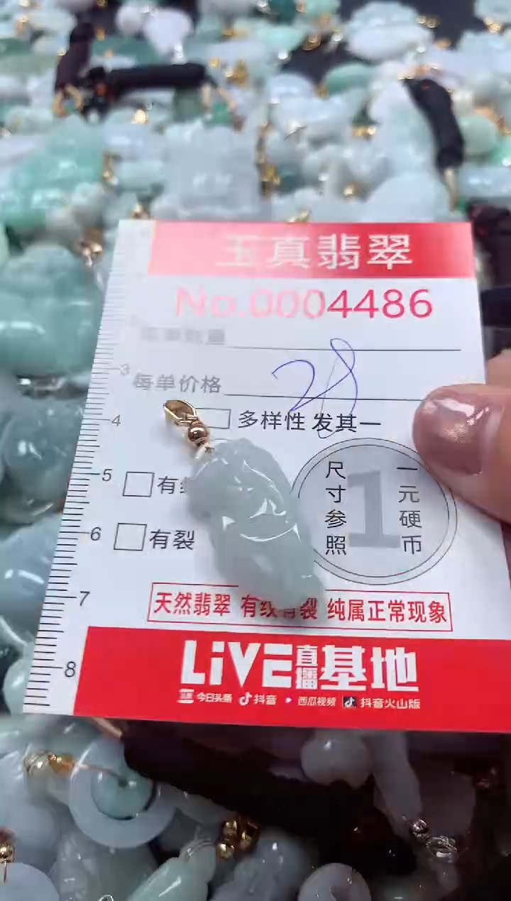 吊坠(不含链)未镶嵌翡翠4486