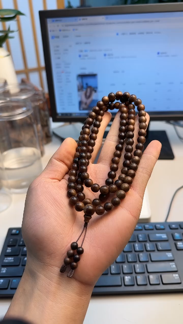 沉香手串都蓬天然沉香收藏级