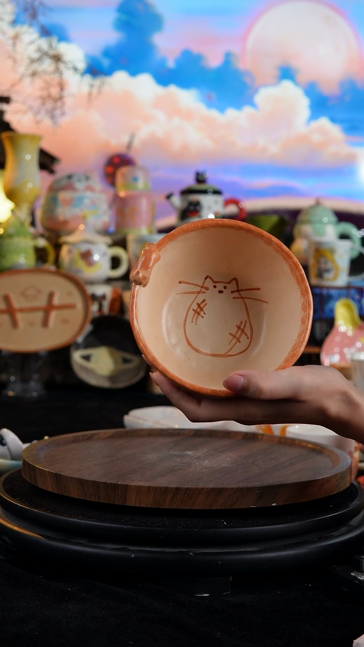 陶瓷便携款手工手绘景德镇陶瓷