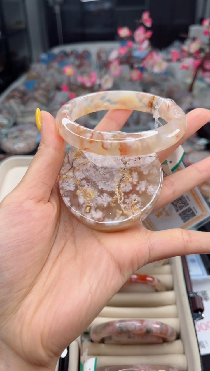 石英质玉未镶嵌手镯59圈口（赠送镯心）6507553