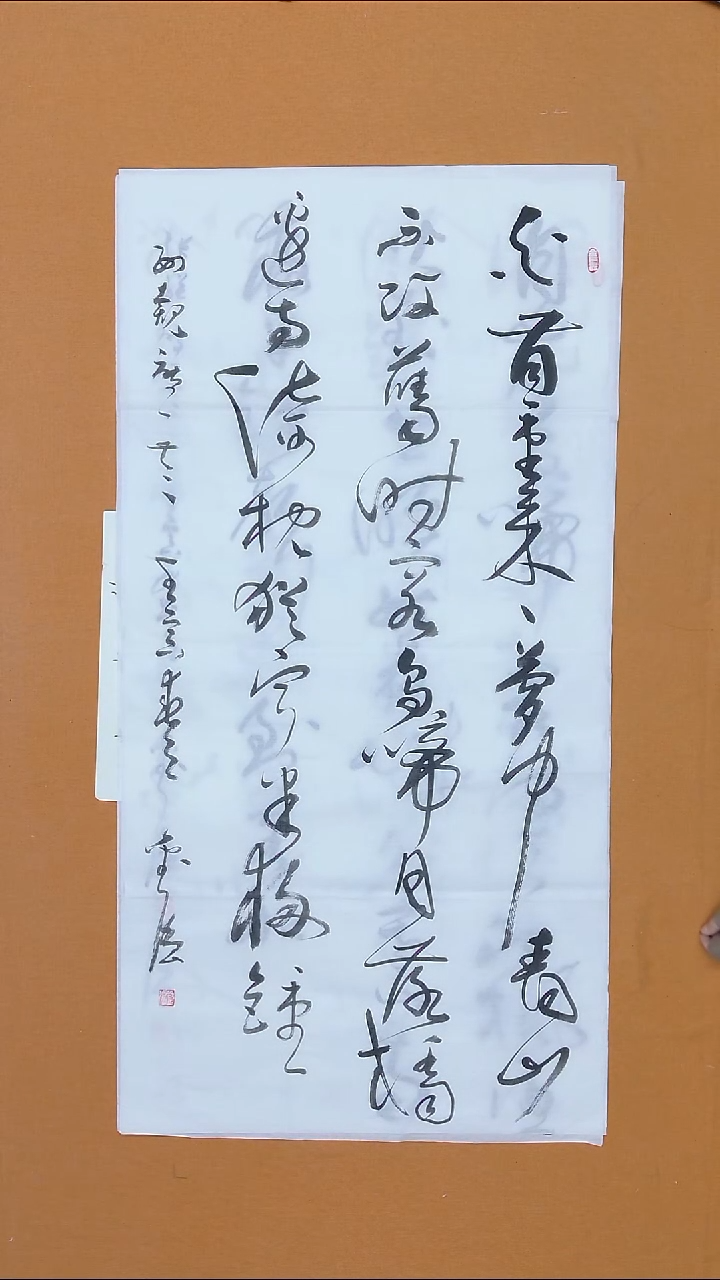 书法刘强 海南副主  138*68cm