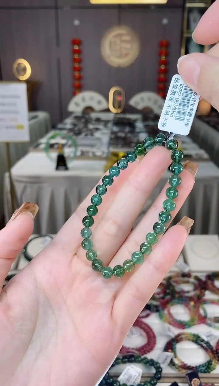 未镶嵌老矿碧玺单圈手串6mm+碧玺dan多样性发货一条