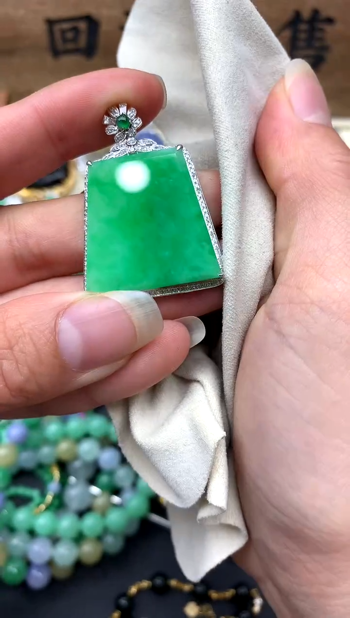 【闪购商品】翡翠颈饰18K金镶嵌431-中国好珍宝