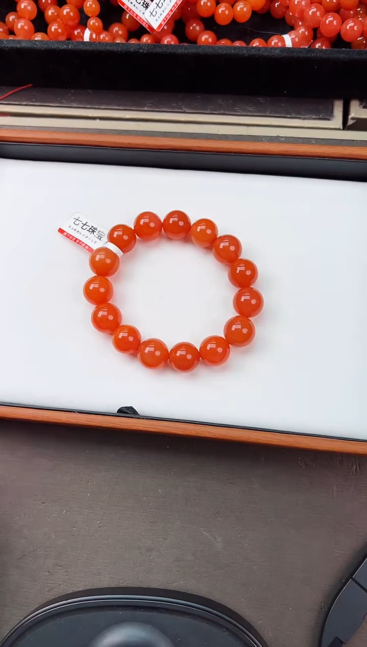 【闪购商品】南红玛瑙亮光手串卡14+未镶嵌保山杨柳滴水洞高品