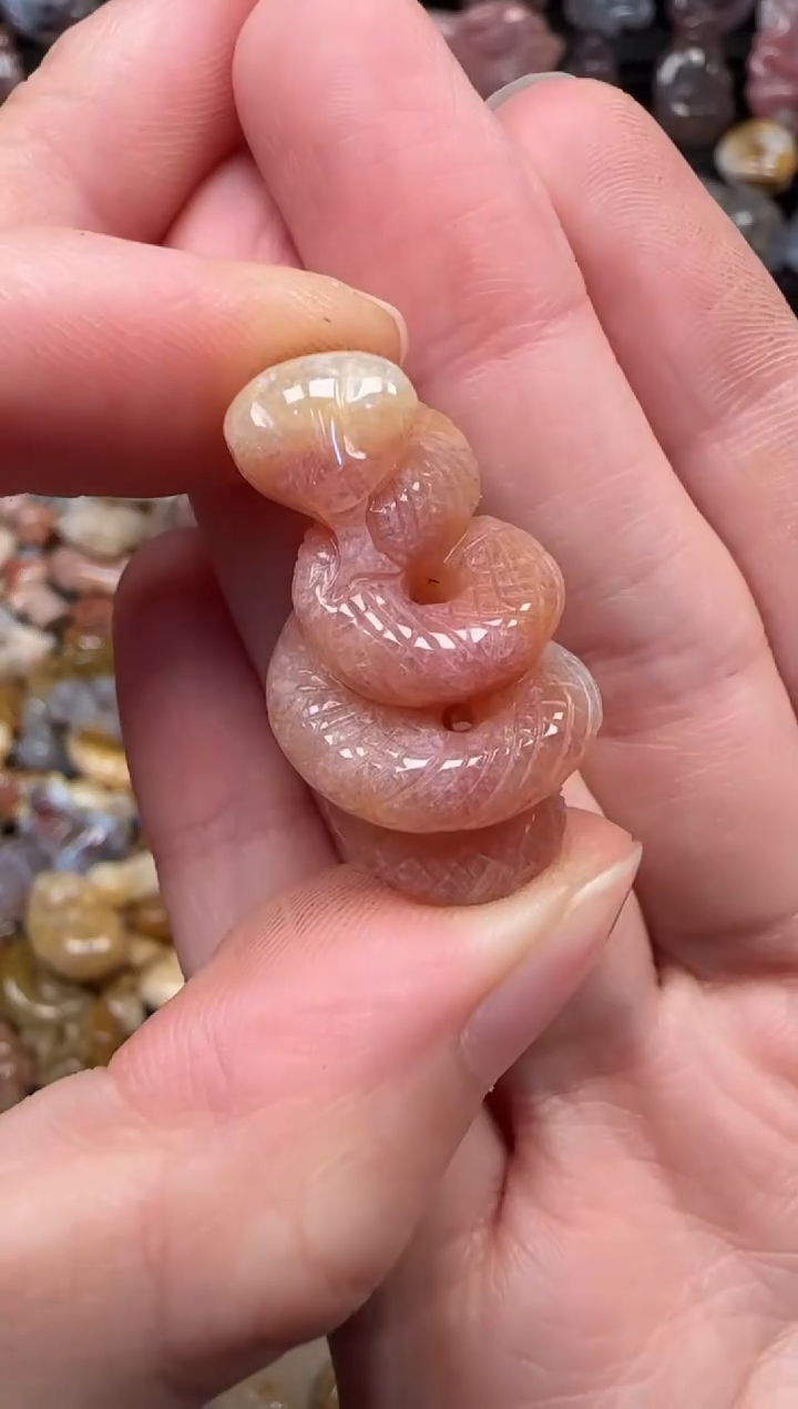 颈饰未镶嵌硅化珊瑚（珊瑚玉）352