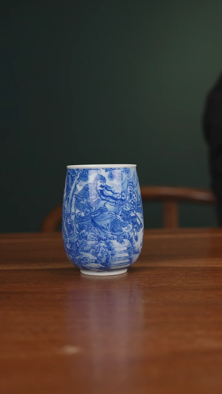 【闪购商品】晓竹窑青花主人杯