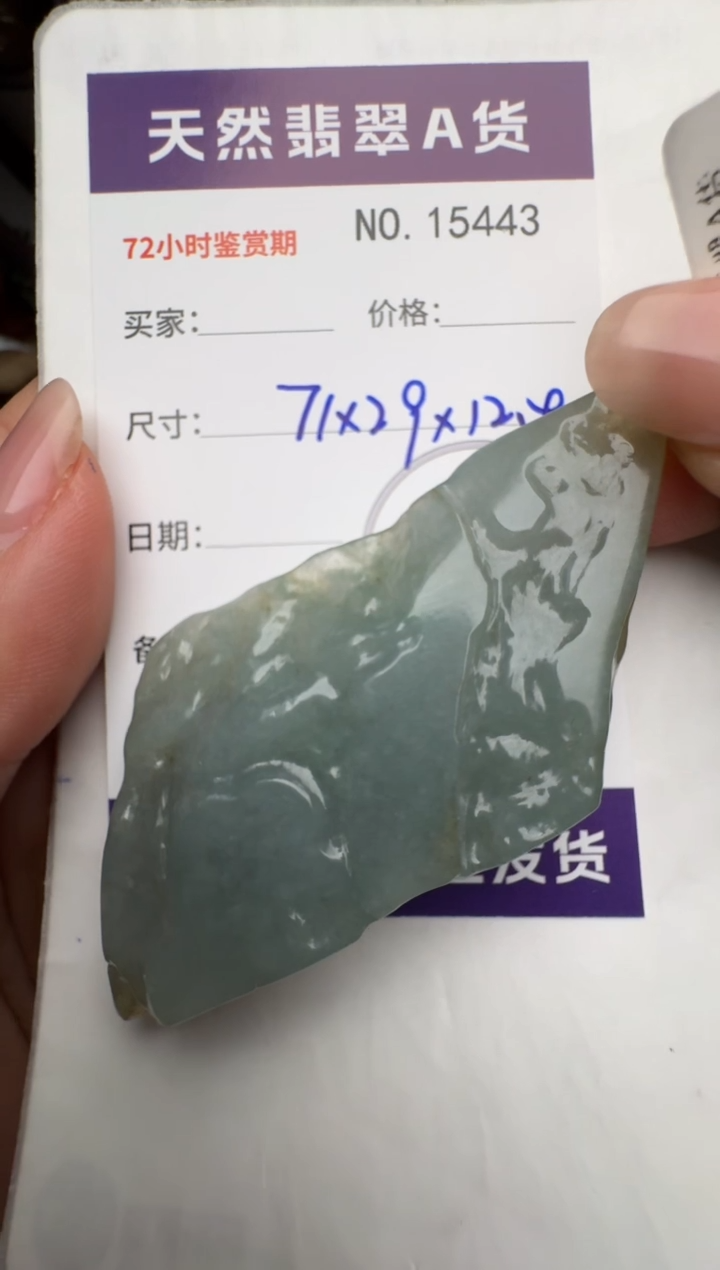 【闪购商品】翡翠颈饰未镶嵌原石15443