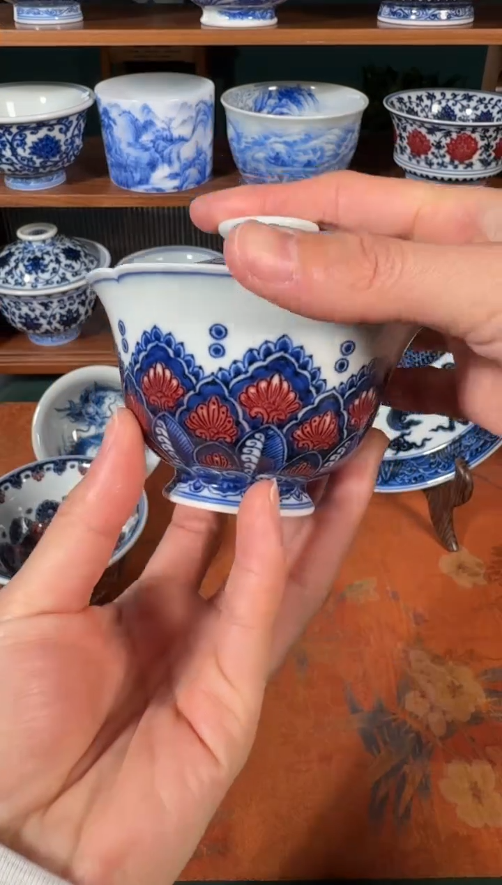 【闪购商品】杯永明尚玩曼陀罗花口盖碗