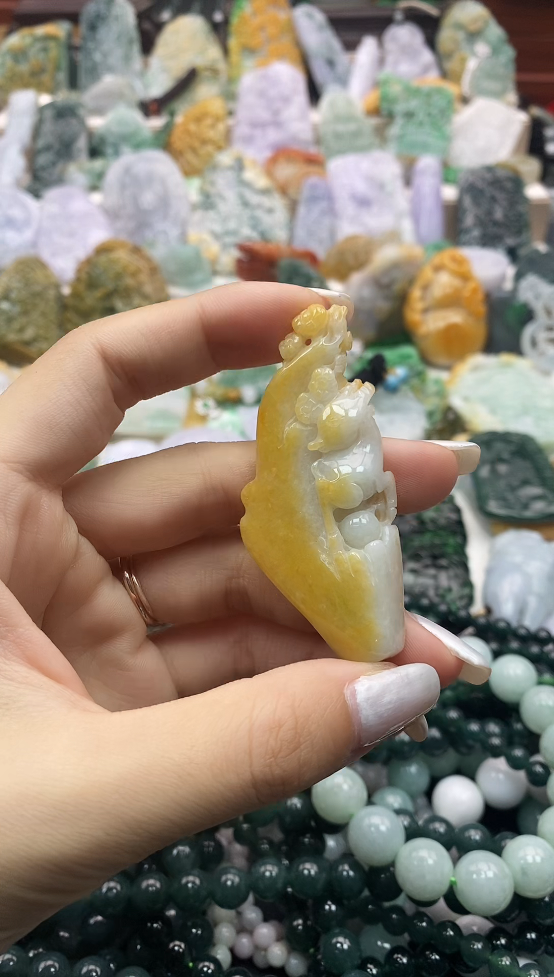 未镶嵌挂件翡翠056