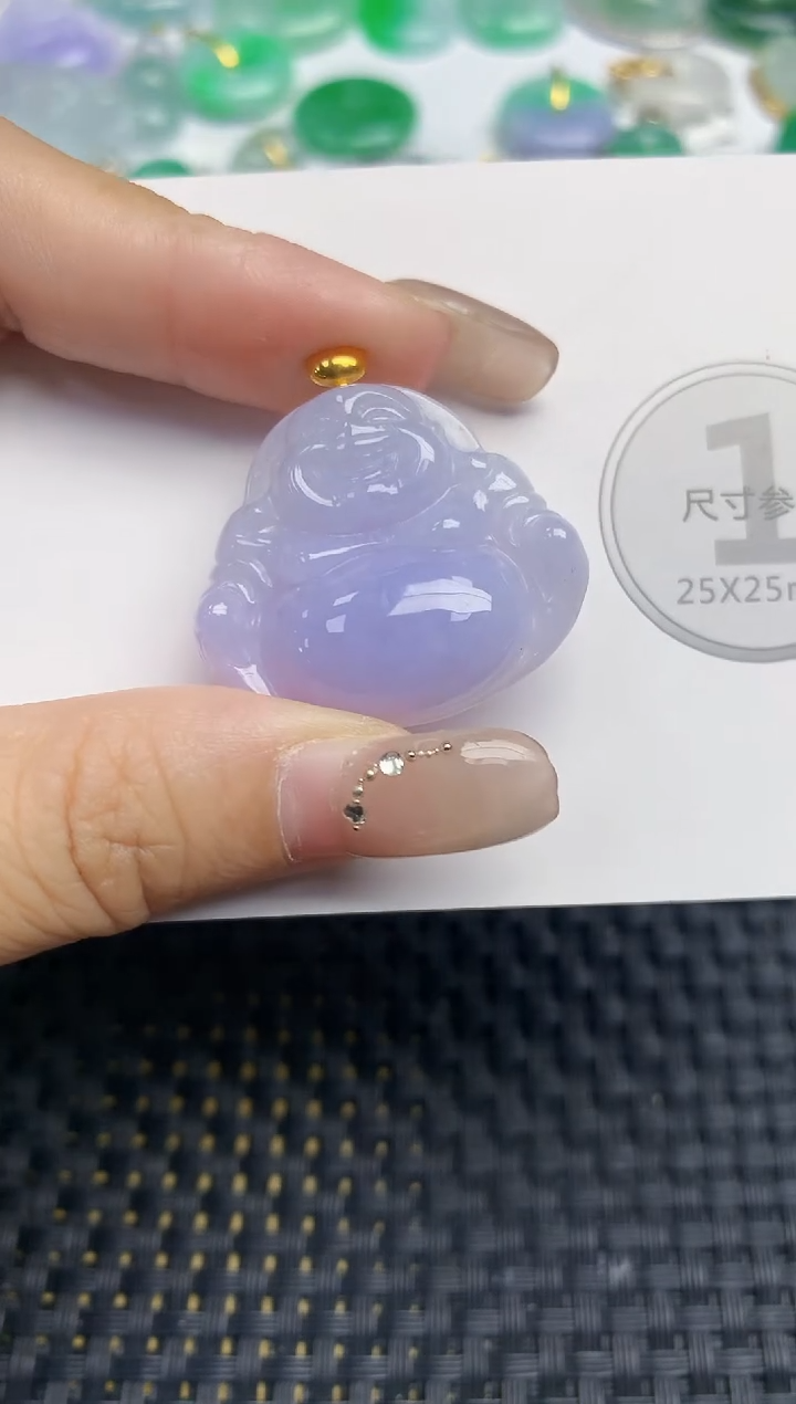 颈饰18K金镶嵌翡翠天然缅甸A货翡翠百元以上9元证书费自理