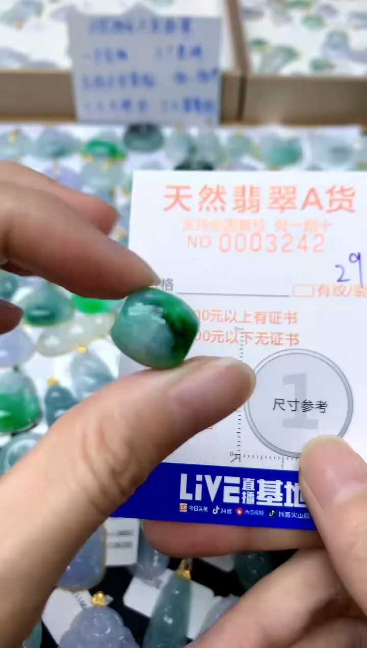 【闪购商品】翡翠颈饰未镶嵌29天然A货翡翠