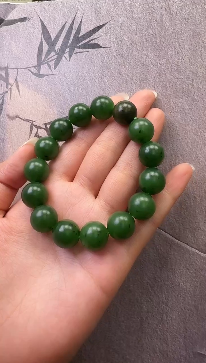 【闪购商品】和田玉（碧玉）手串未镶嵌碧玉手串