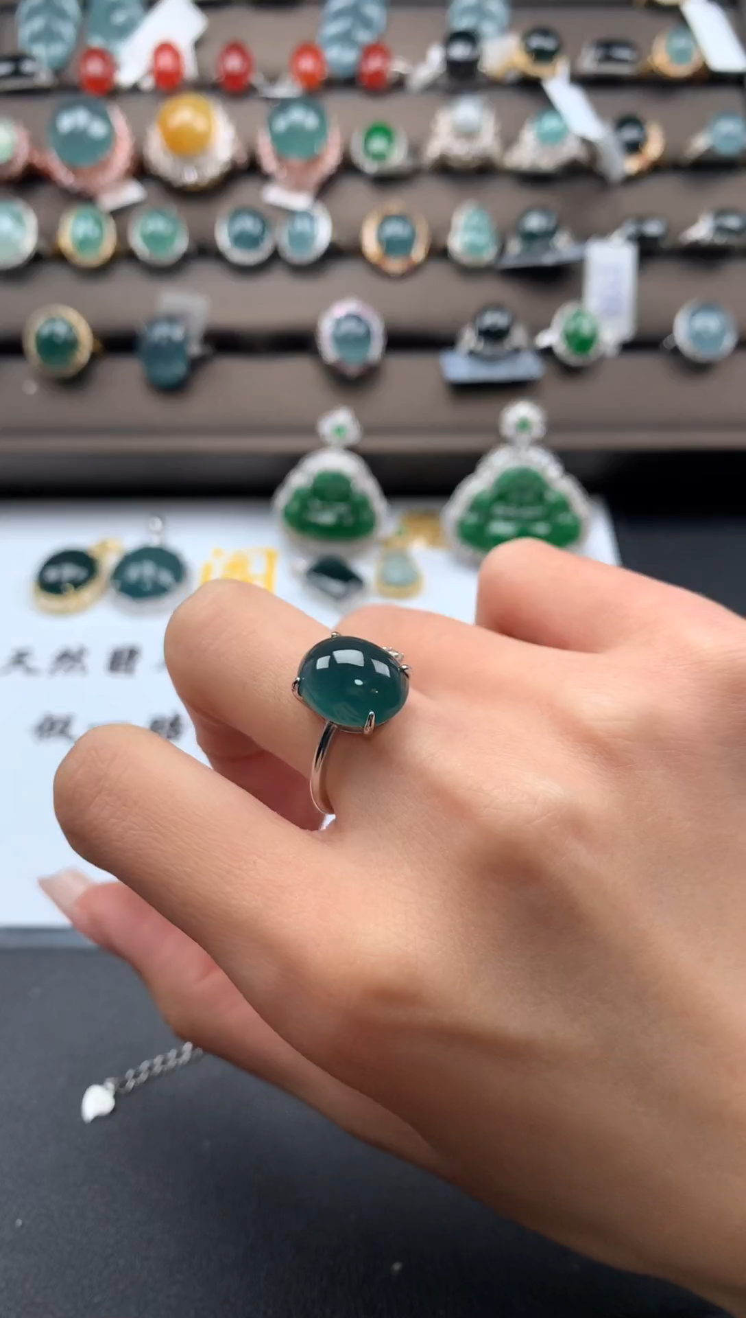 【闪购商品】翡翠戒指银S925镶嵌312321321321