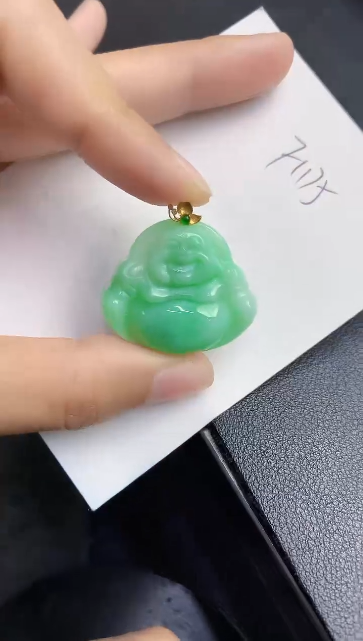 【闪购商品】翡翠颈饰18K金镶嵌000000000