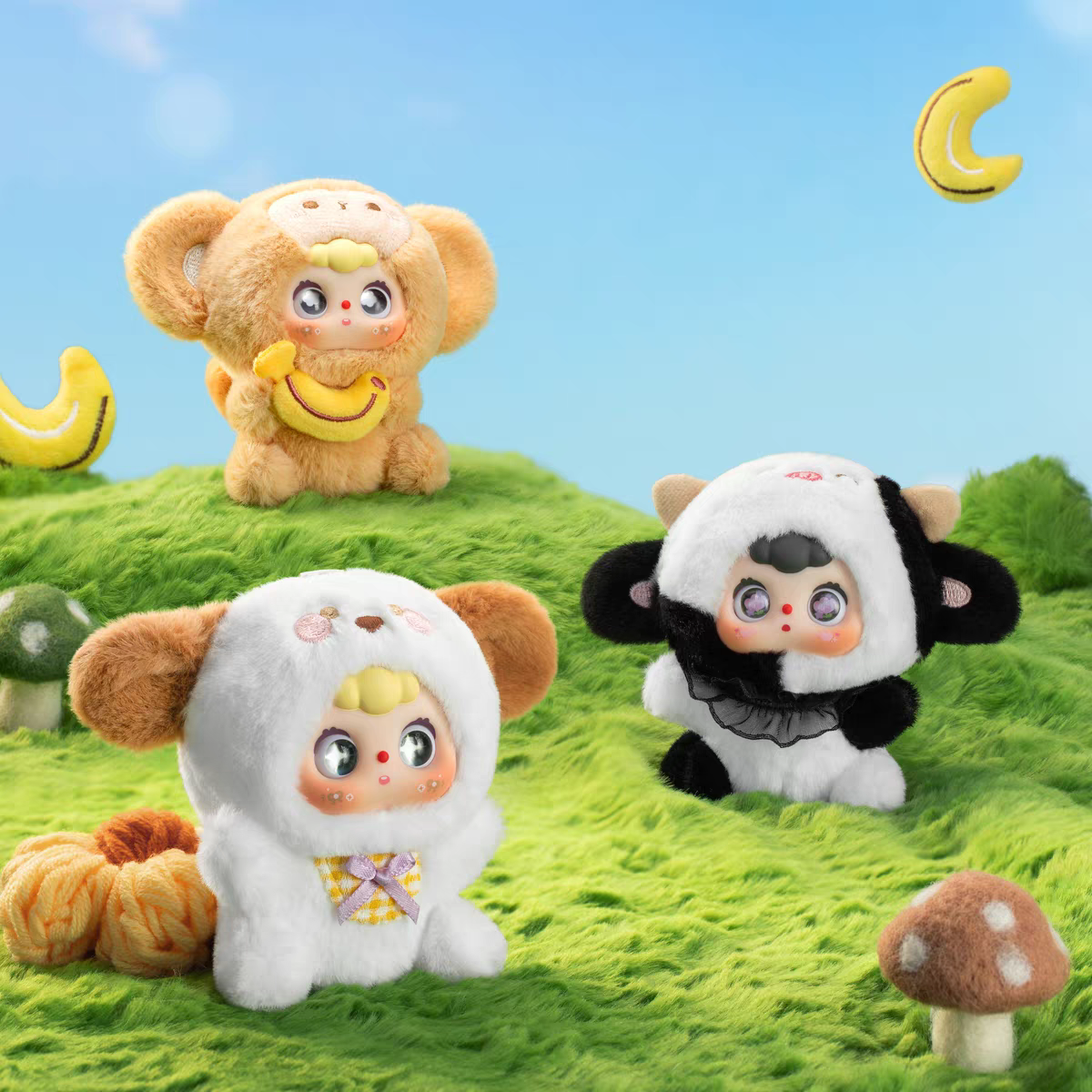 【直播间拆盒】豆包十二生肖系列毛绒盲盒盲袋潮玩可爱挂件