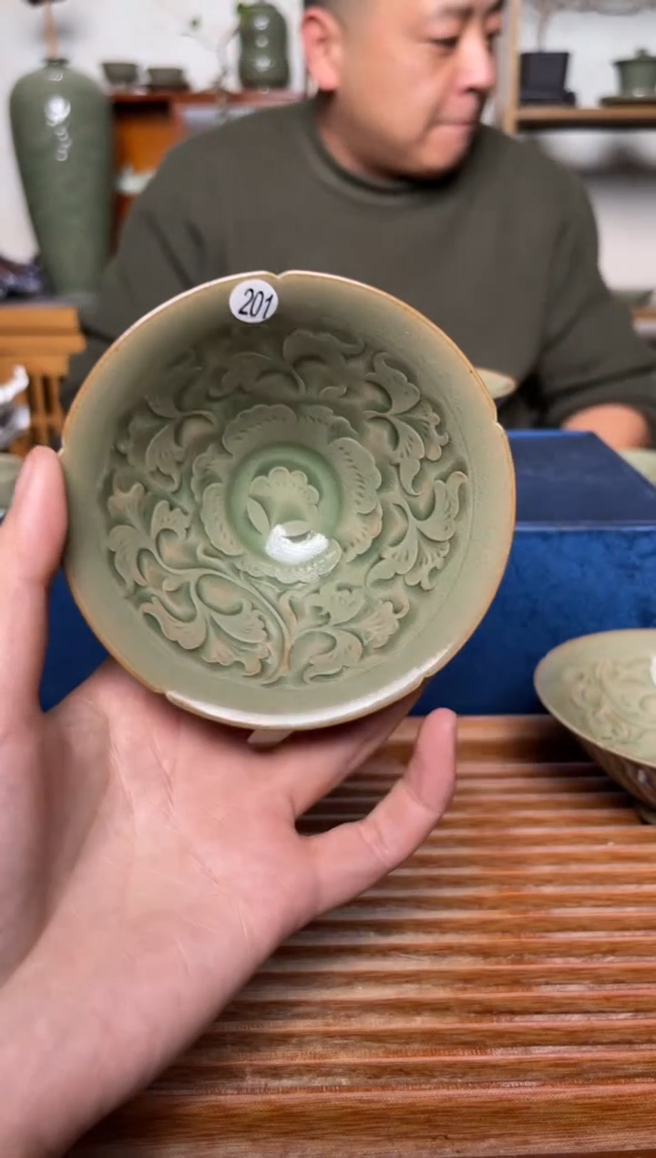 【闪购商品】其他201王晓娜牡丹薄胎斗笠盏