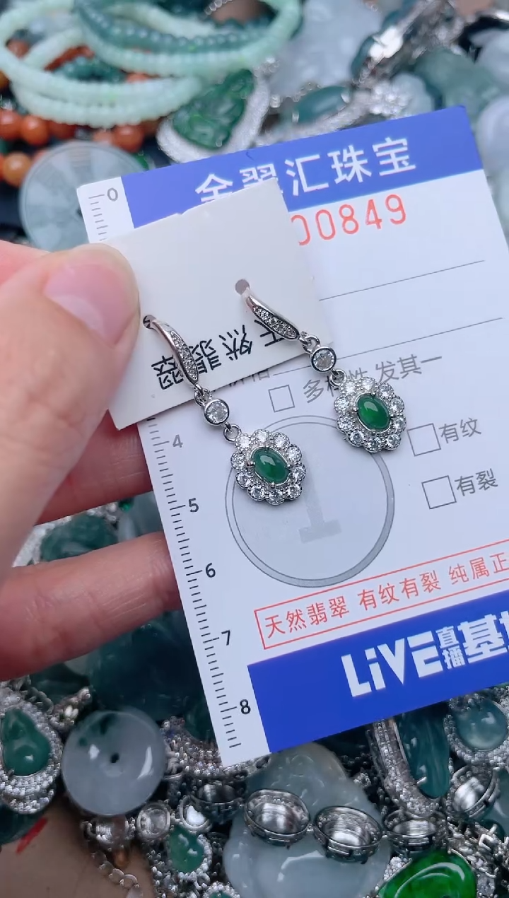 翡翠未镶嵌颈饰849..........1