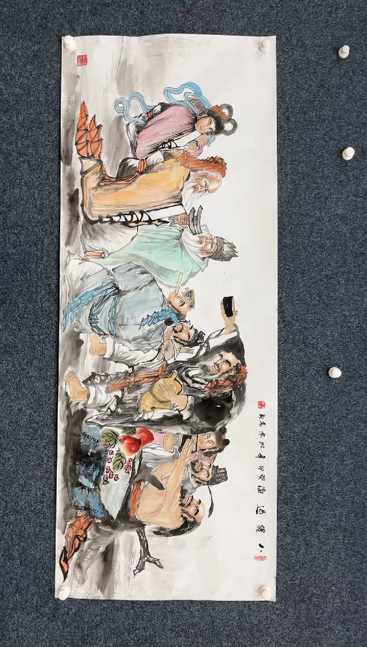 【闪购商品】国画2.8-艺术-冯高翔-六尺人物18