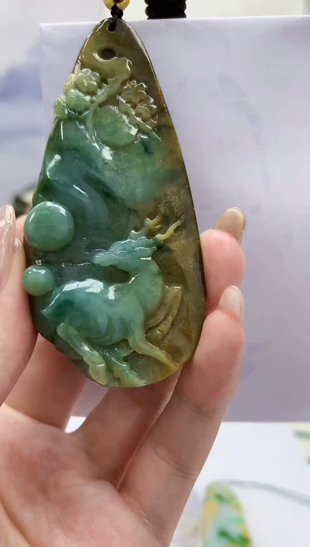 【闪购商品】定制翡翠未镶嵌5152jw-毛货挂件33