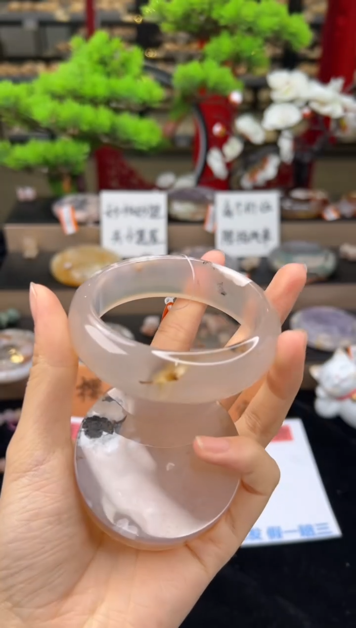 【闪购商品】石英质玉未镶嵌手镯58圈口（赠送镯心）21261