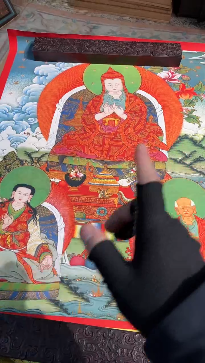 卷轴画曦曦的唐卡tk160