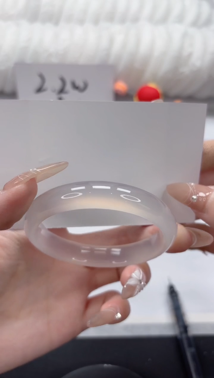 石英质玉未镶嵌手镯A295-54.2