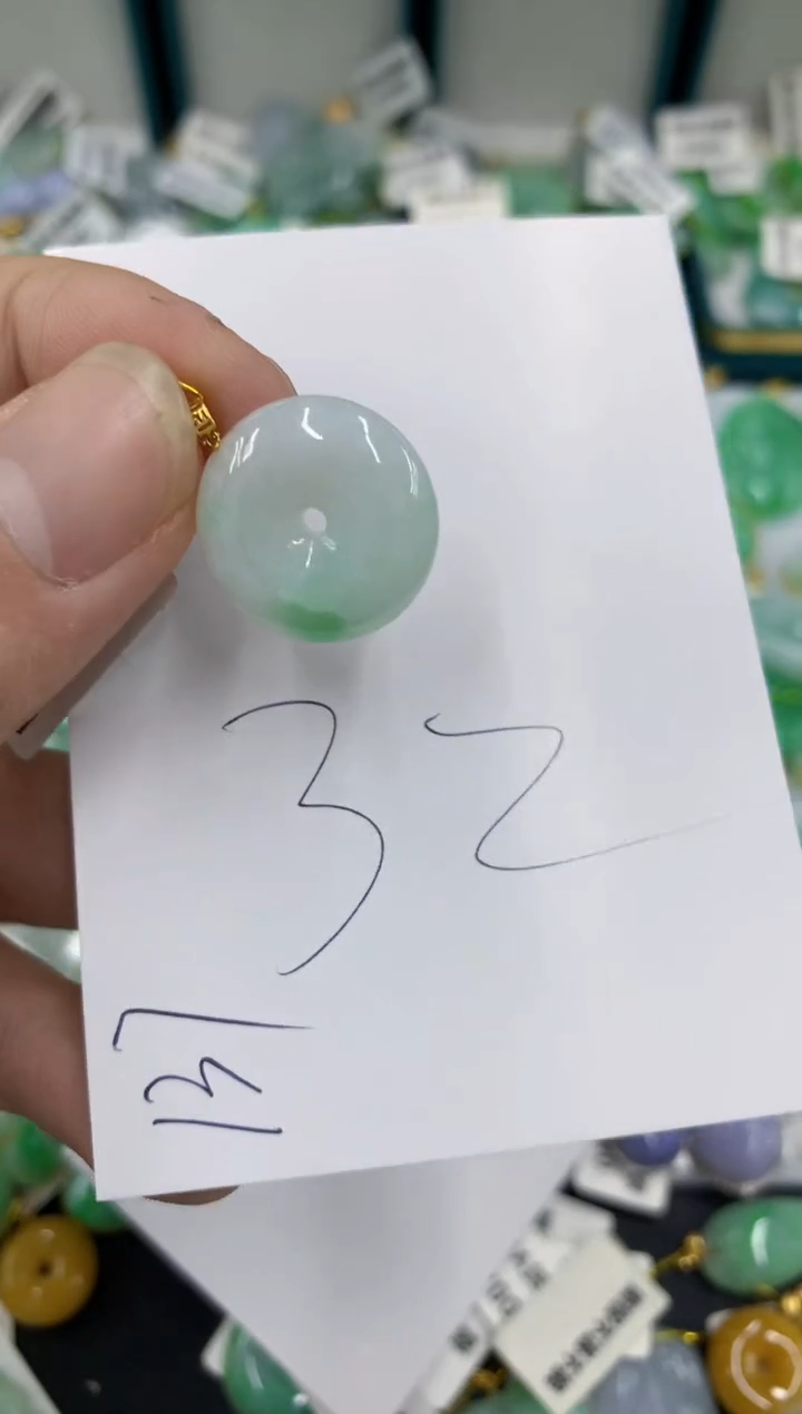 【闪购商品】翡翠颈饰18K金镶嵌号链接11111