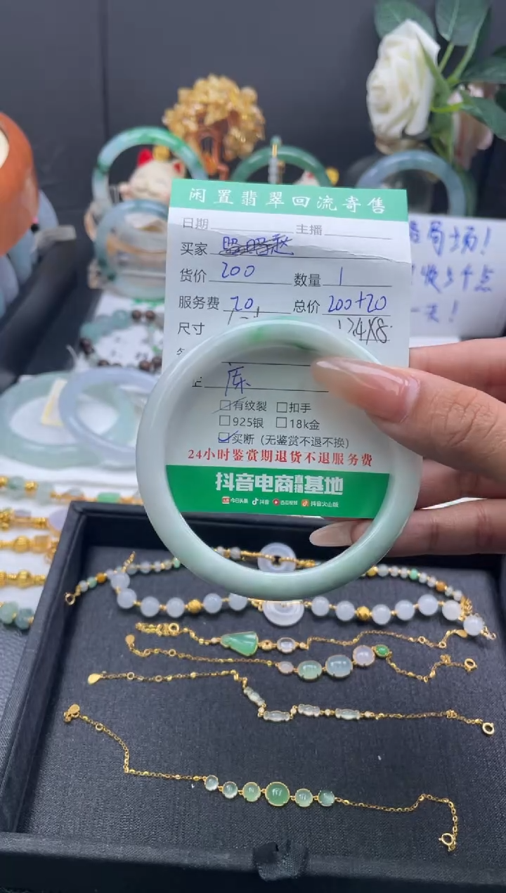 未镶嵌手镯翡翠手镯