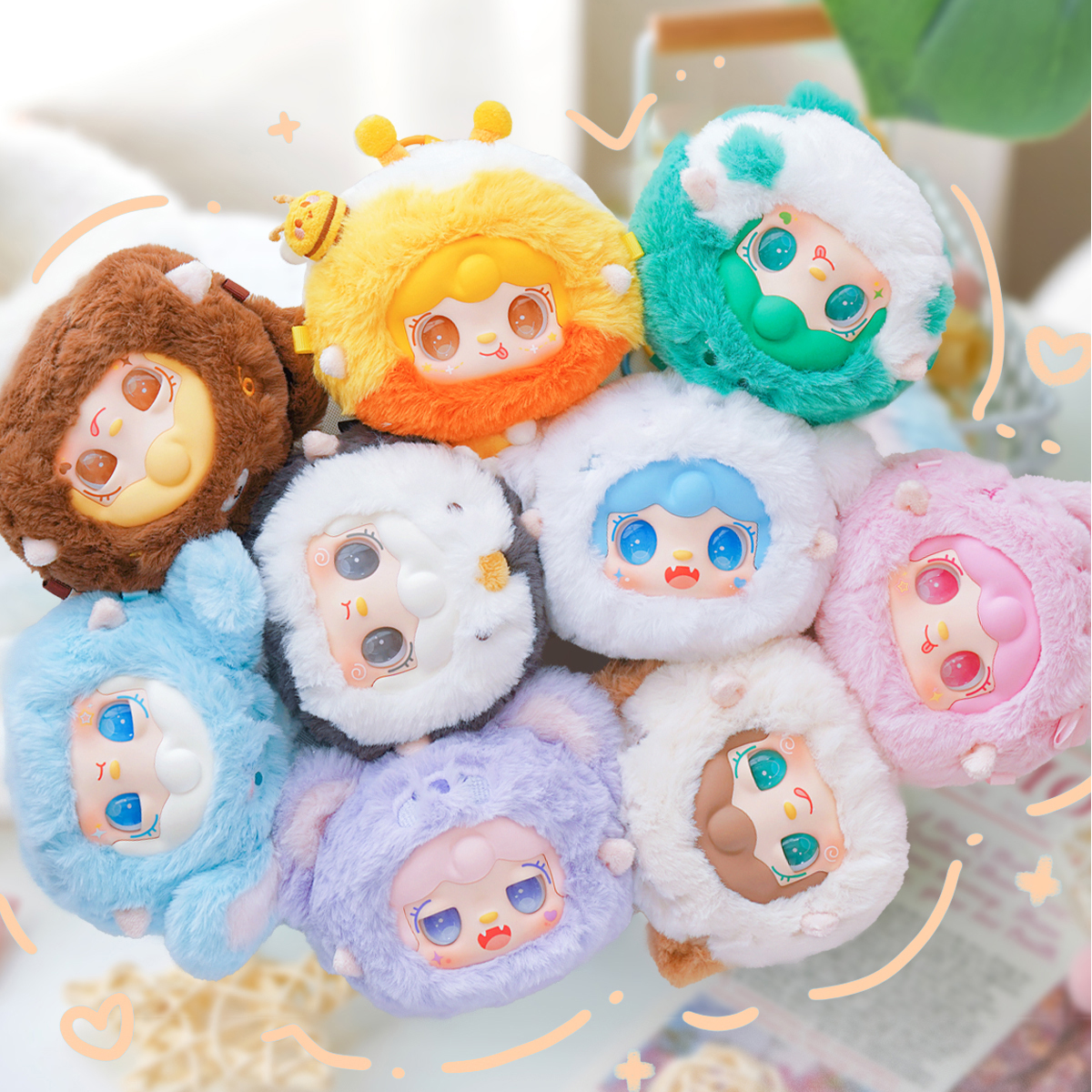 【拆盒】氧氧yooki毛绒盲盒 萌混过关