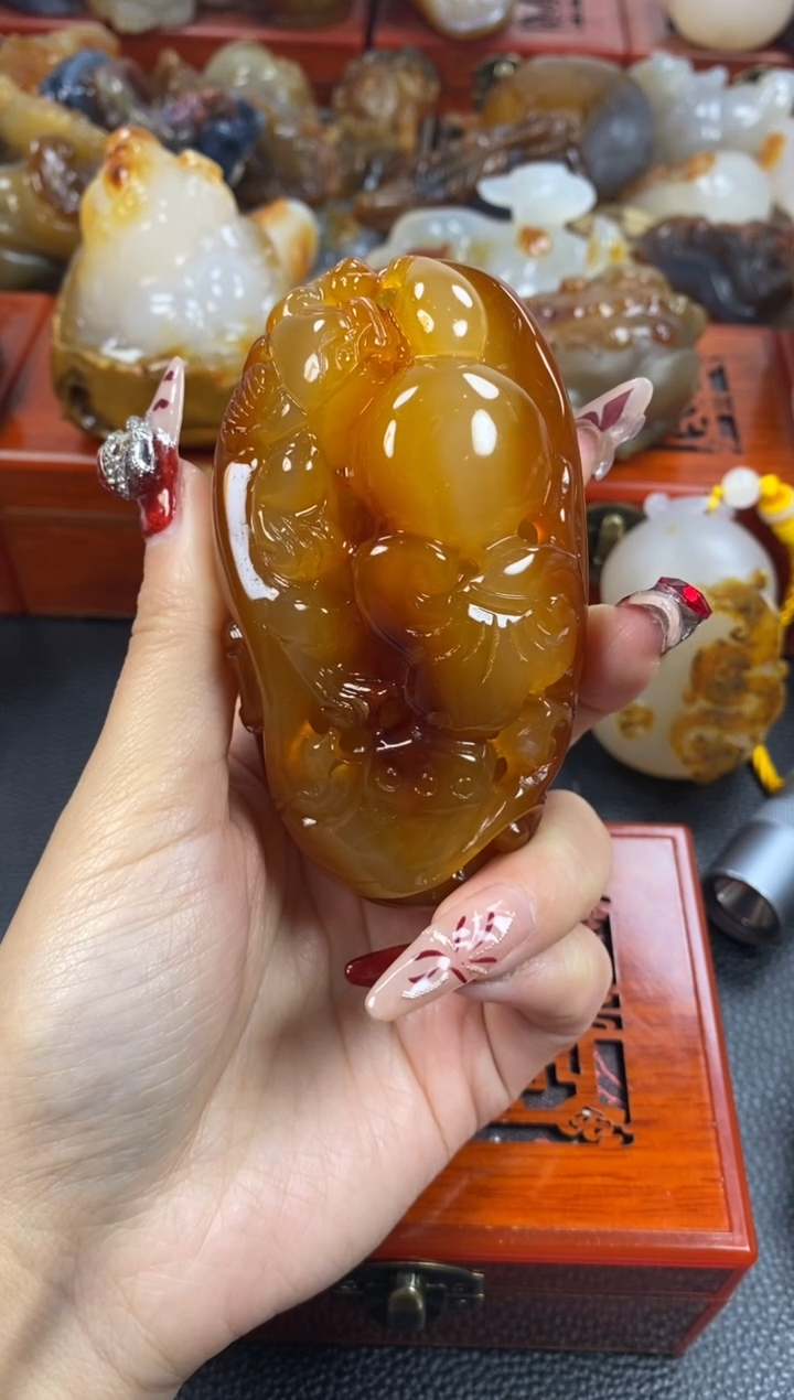 【闪购商品】玛瑙/玉髓手把未镶嵌1