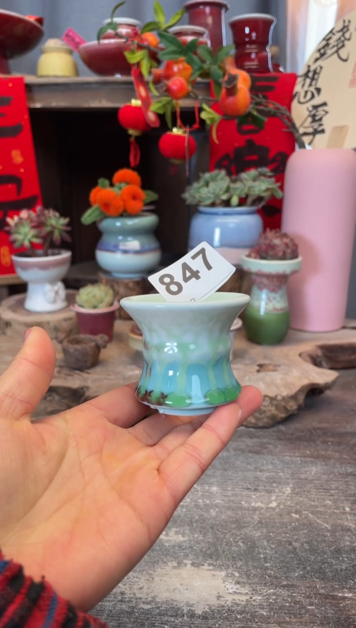 【闪购商品】摆件847知木小芳花盆