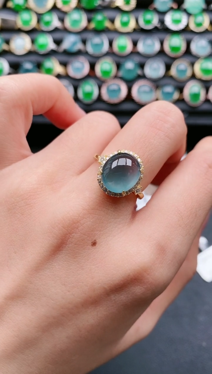 【闪购商品】翡翠戒指银S925镶嵌11111111