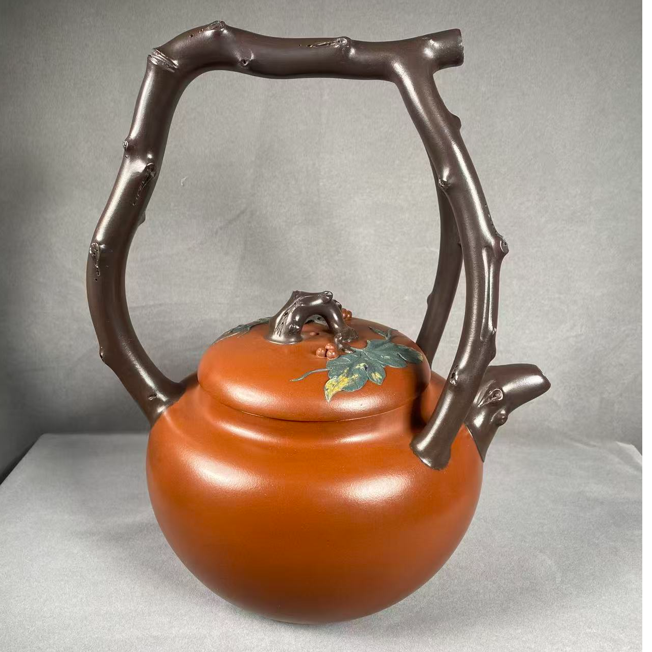 新华日报优选名家原矿紫砂壶【东坡提梁 】